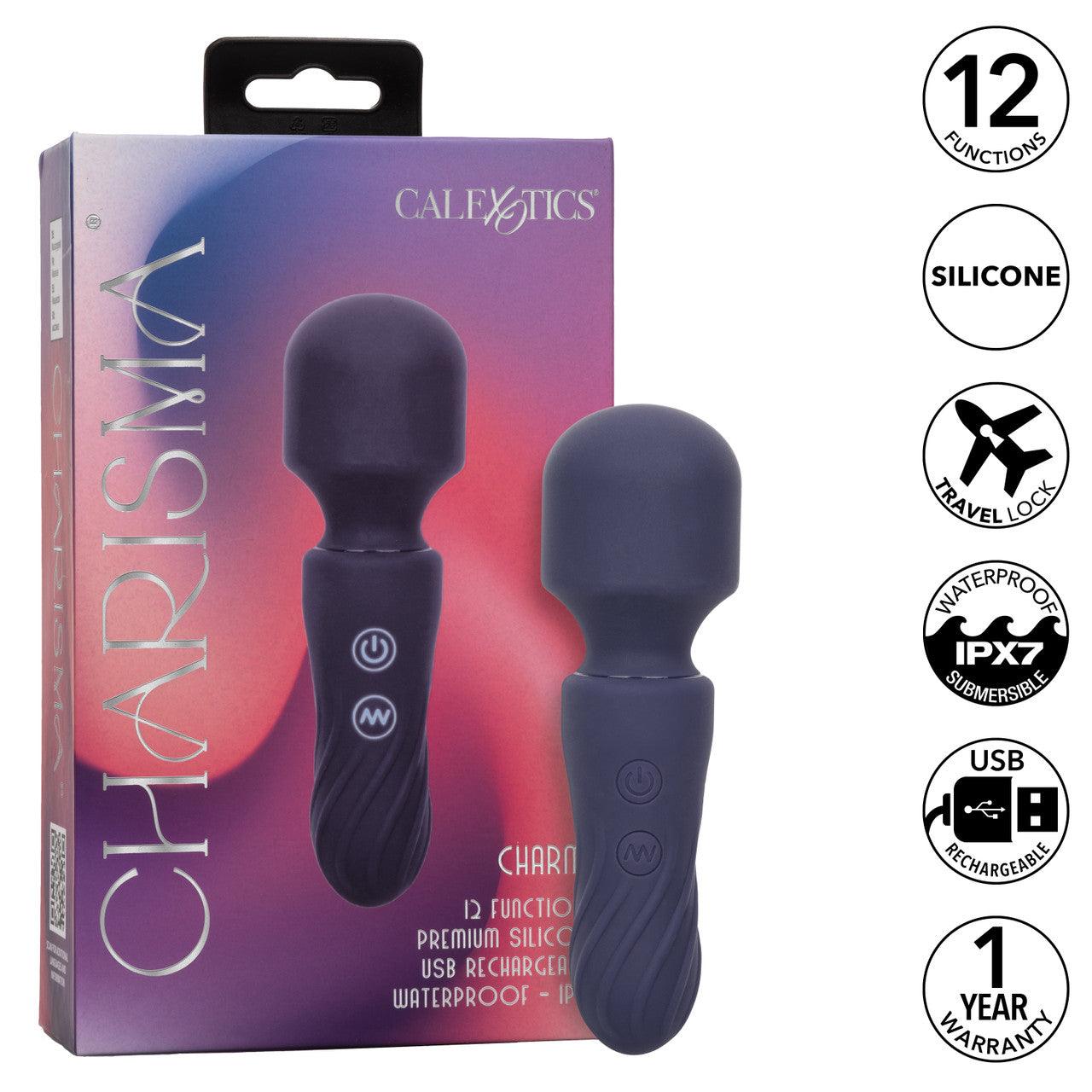 CalExotics Charisma Charm Rechargeable Silicone Massager Wand - Buy At Luxury Toy X - Free 3-Day Shipping
