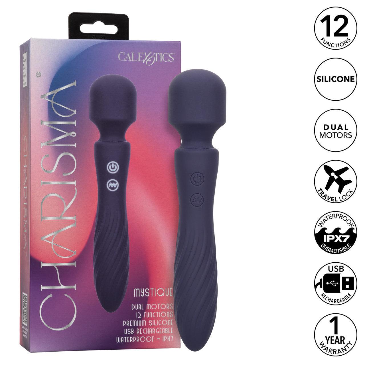CalExotics Charisma Mystique Rechargeable Silicone Massager Wand - Buy At Luxury Toy X - Free 3-Day Shipping