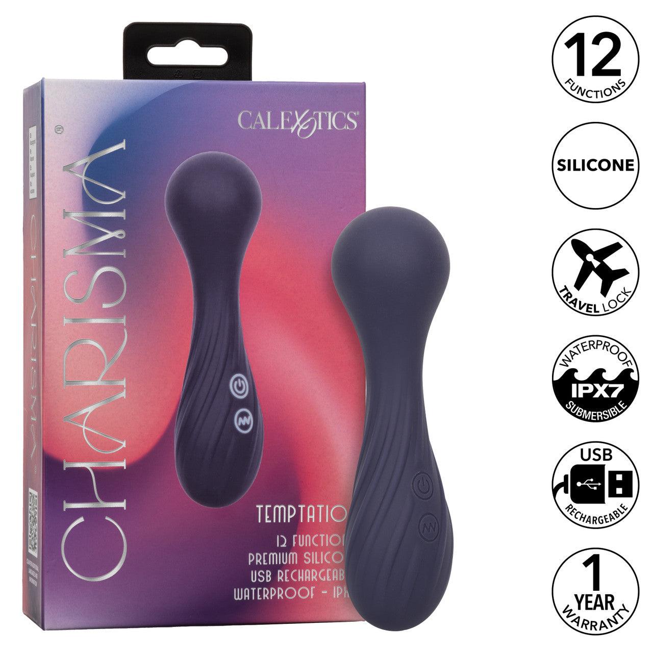 CalExotics Charisma Temptation Rechargeable Silicone Massager Wand - Buy At Luxury Toy X - Free 3-Day Shipping
