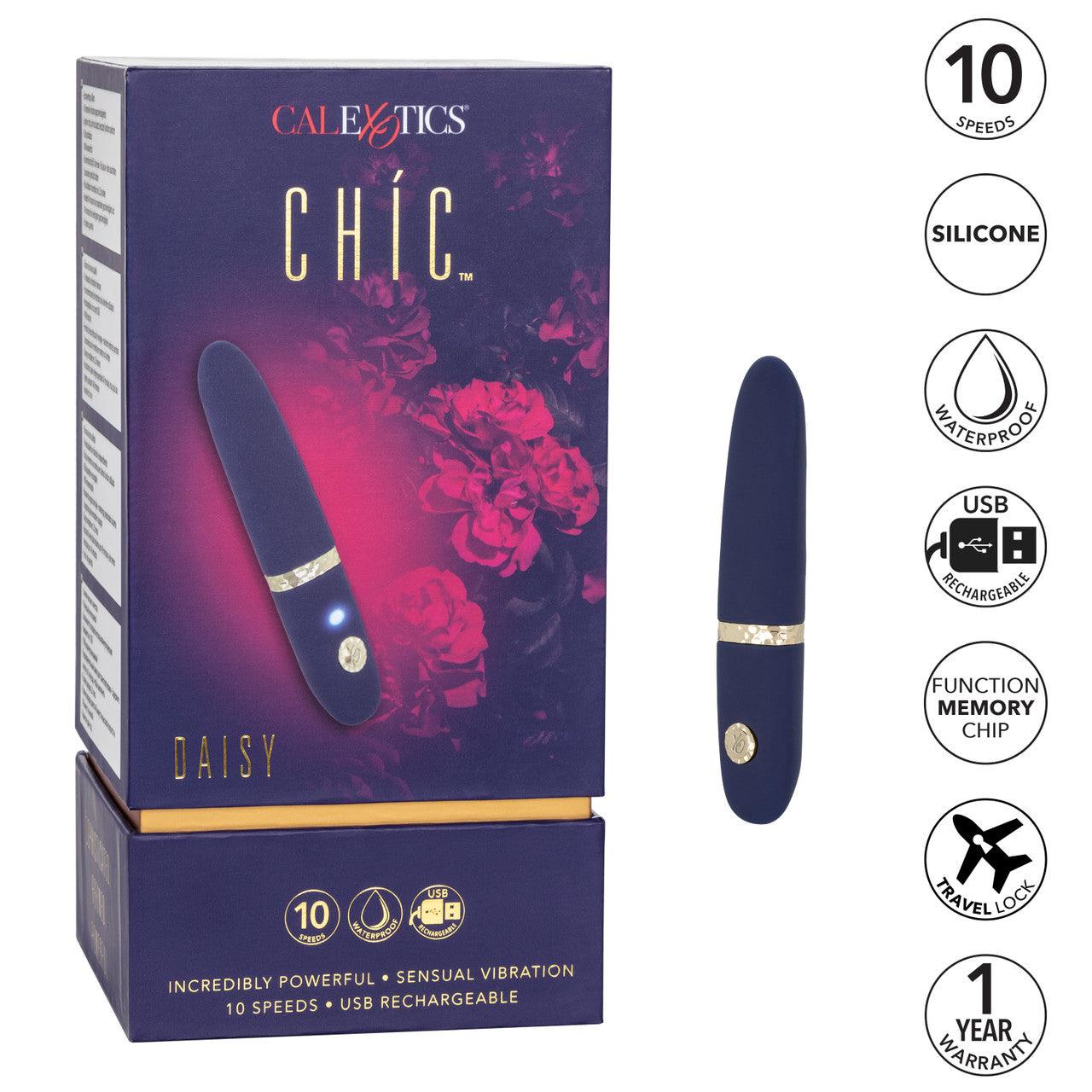 CalExotics Chic Daisey Silicone Rechargeable Stimulator - Buy At Luxury Toy X - Free 3-Day Shipping