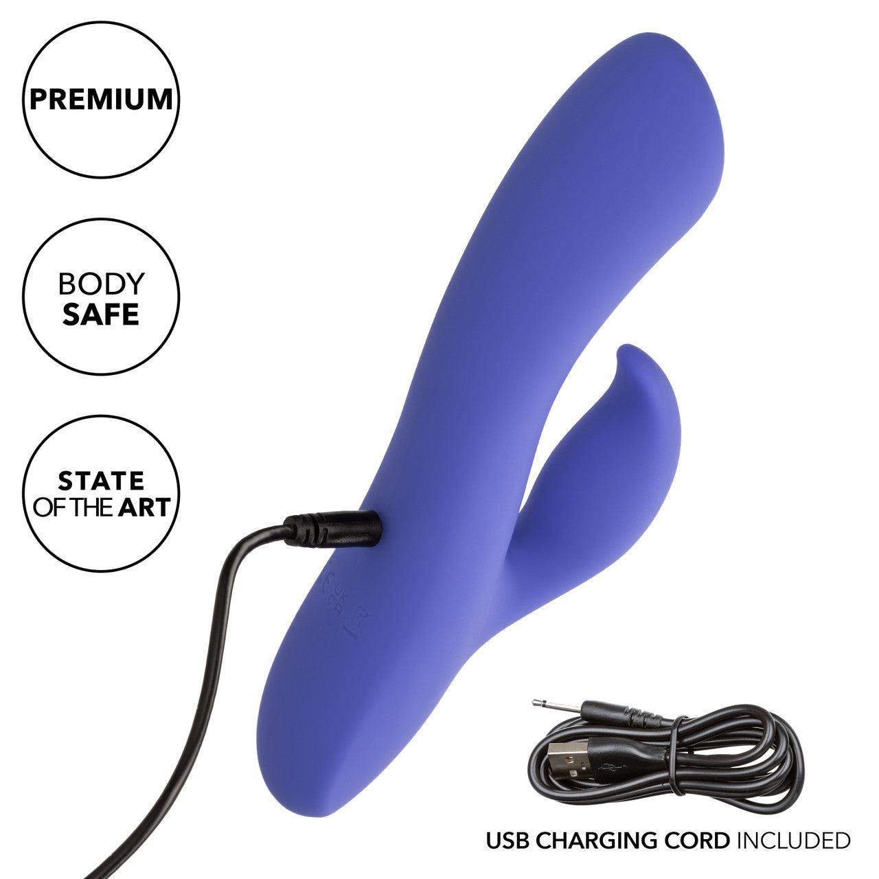 CalExotics Connect Dual Stimulator Rechargeable Silicone App Compatible Dual Vibrator with Remote - Buy At Luxury Toy X - Free 3-Day Shipping