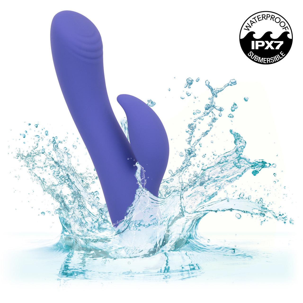 CalExotics Connect Dual Stimulator Rechargeable Silicone App Compatible Dual Vibrator with Remote - Buy At Luxury Toy X - Free 3-Day Shipping