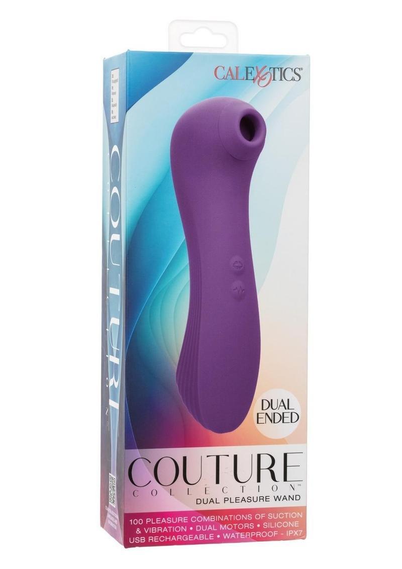 CalExotics Couture Collection Dual Pleasure Wand Rechargeable Silicone Clitoral Massager - Buy At Luxury Toy X - Free 3-Day Shipping