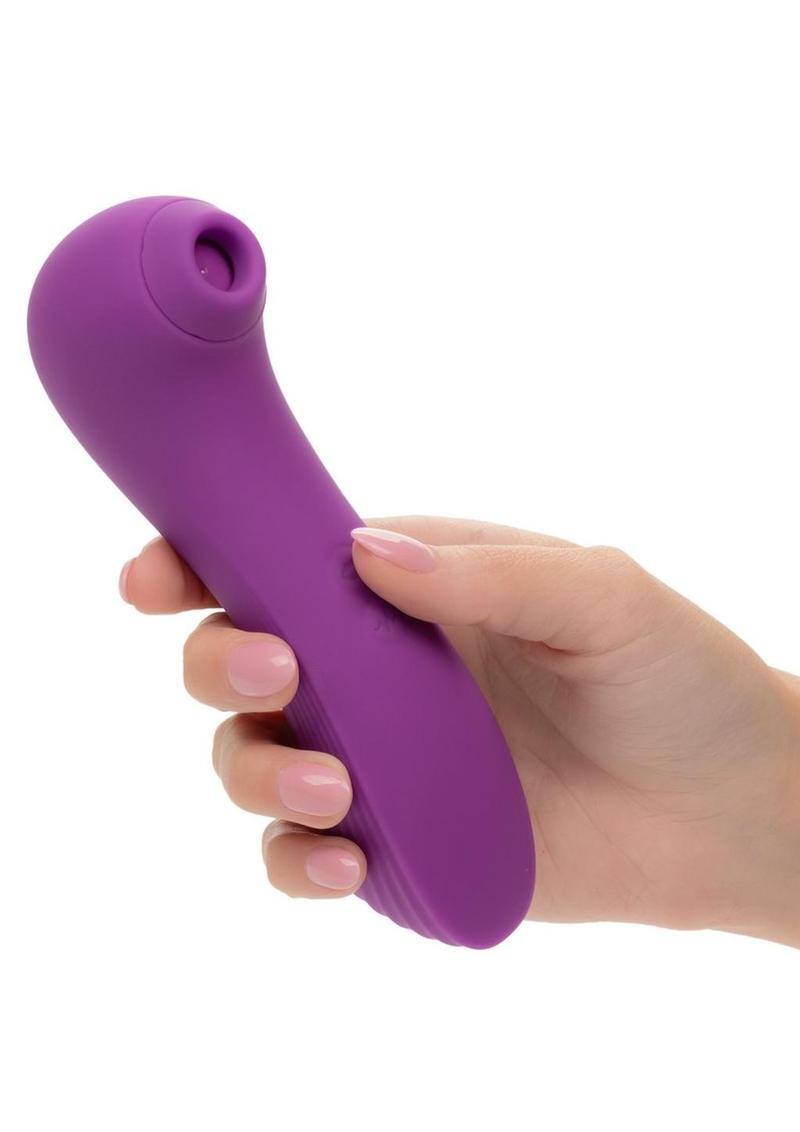 CalExotics Couture Collection Dual Pleasure Wand Rechargeable Silicone Clitoral Massager - Buy At Luxury Toy X - Free 3-Day Shipping