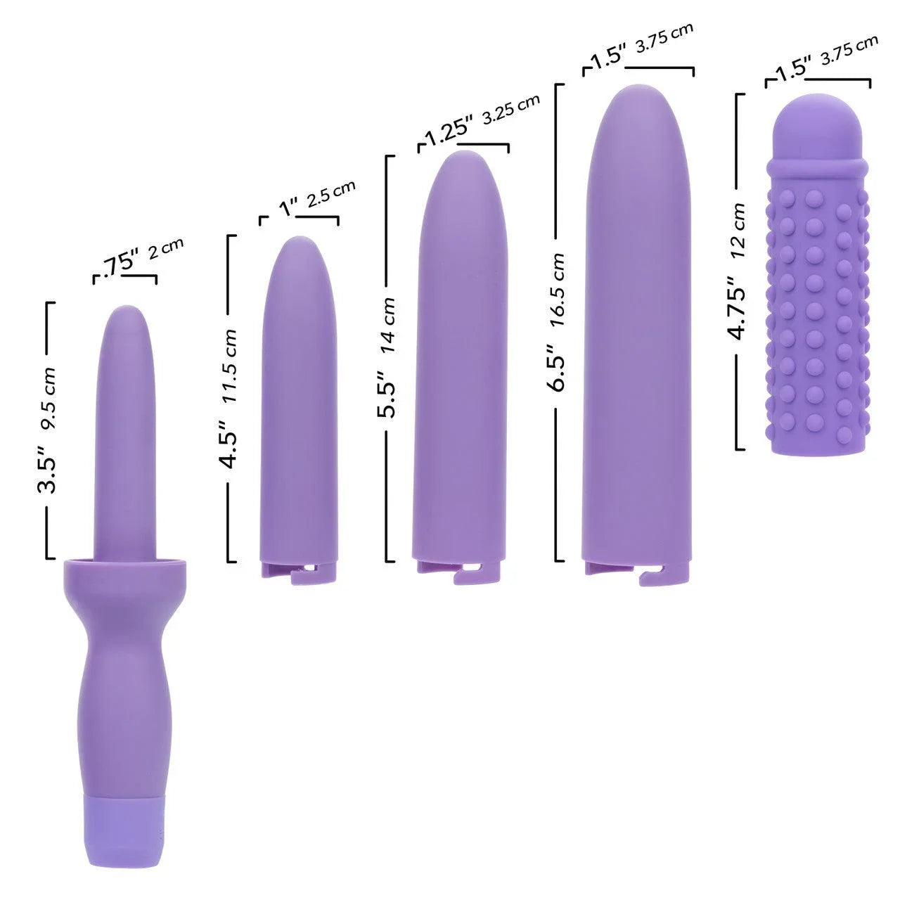 CalExotics Dr. Laura Berman Rechargeable Dilators (Set of 4) - Buy At Luxury Toy X - Free 3-Day Shipping