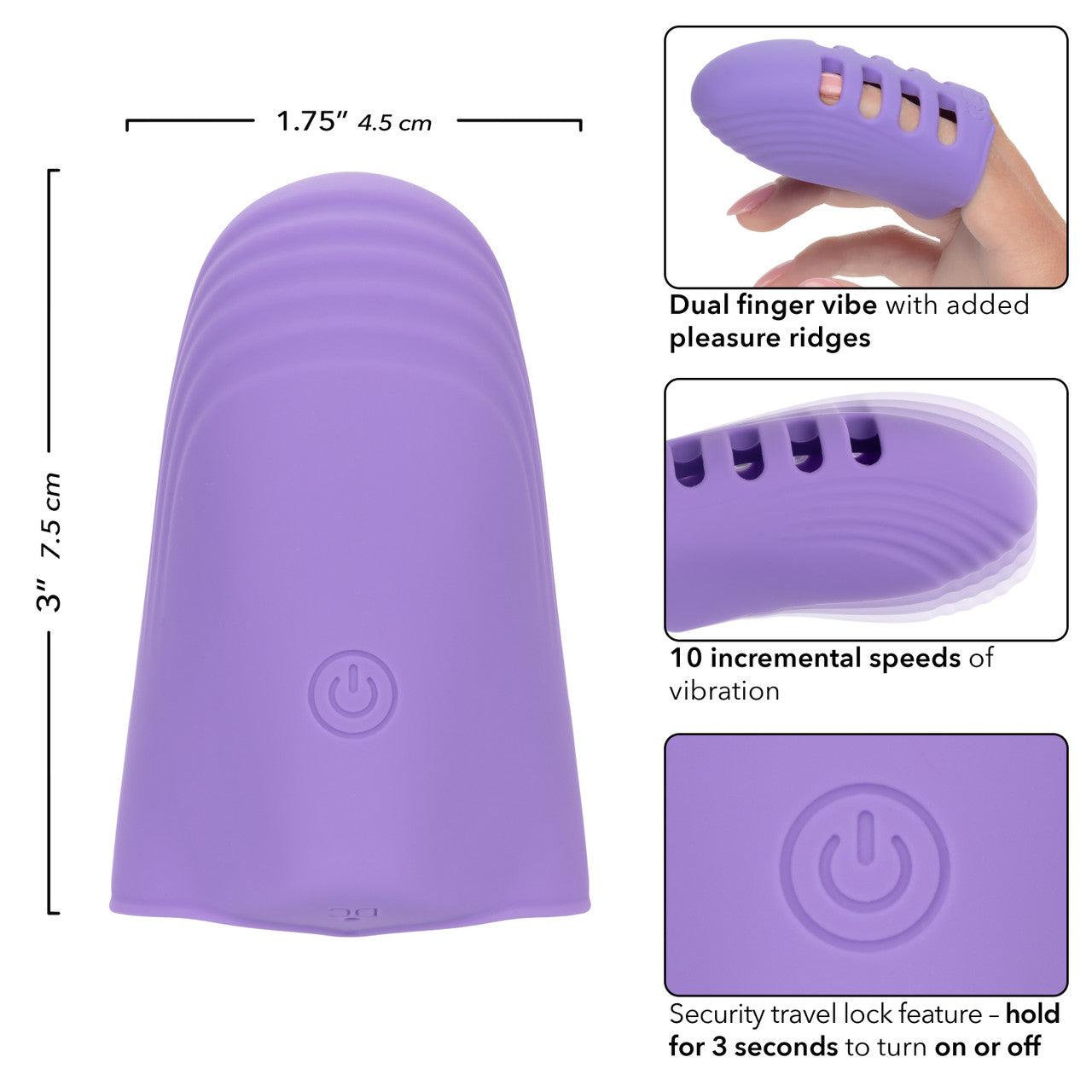 CalExotics Dr. Laura Berman Rechargeable Silicone Finger Vibrator - Buy At Luxury Toy X - Free 3-Day Shipping