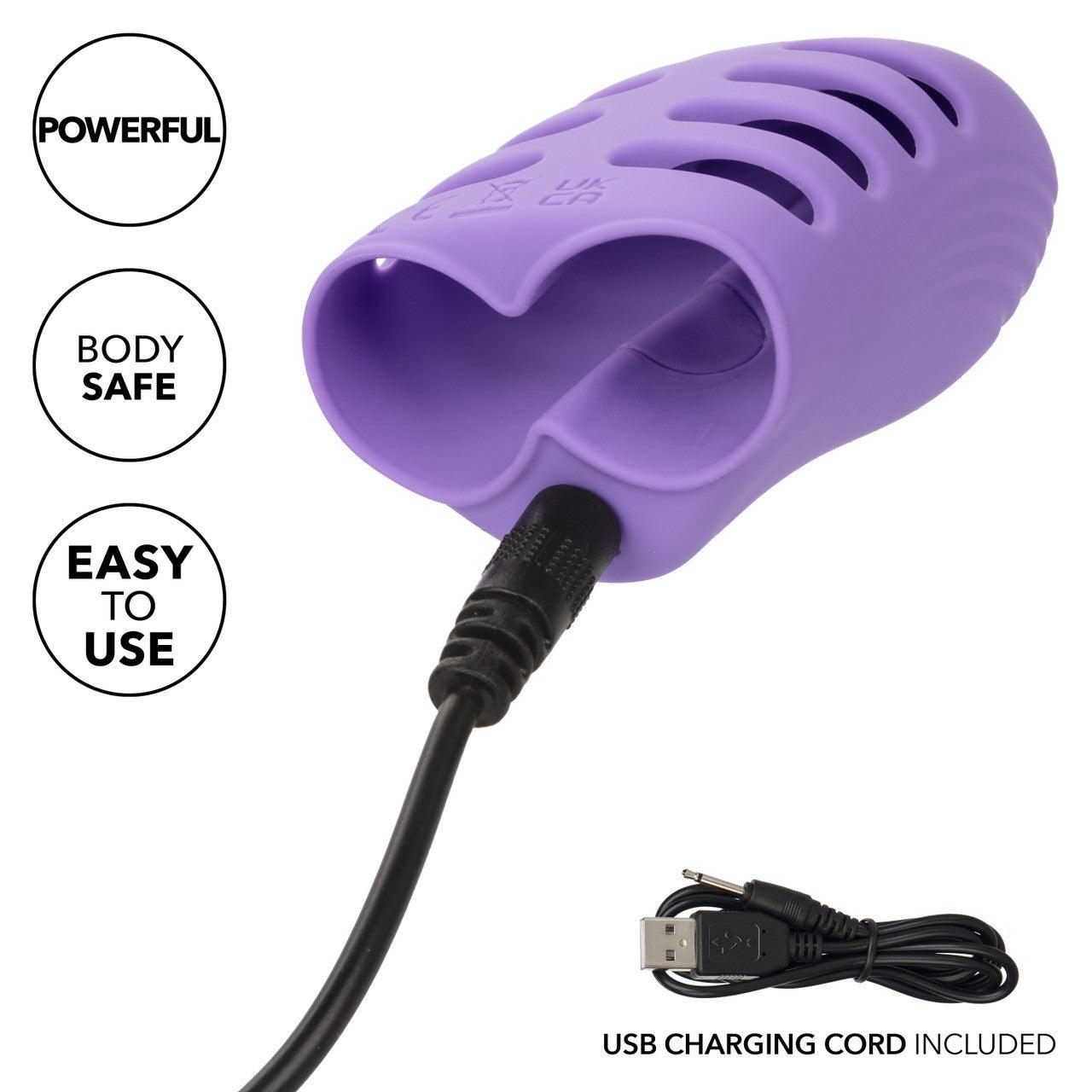 CalExotics Dr. Laura Berman Rechargeable Silicone Finger Vibrator - Buy At Luxury Toy X - Free 3-Day Shipping