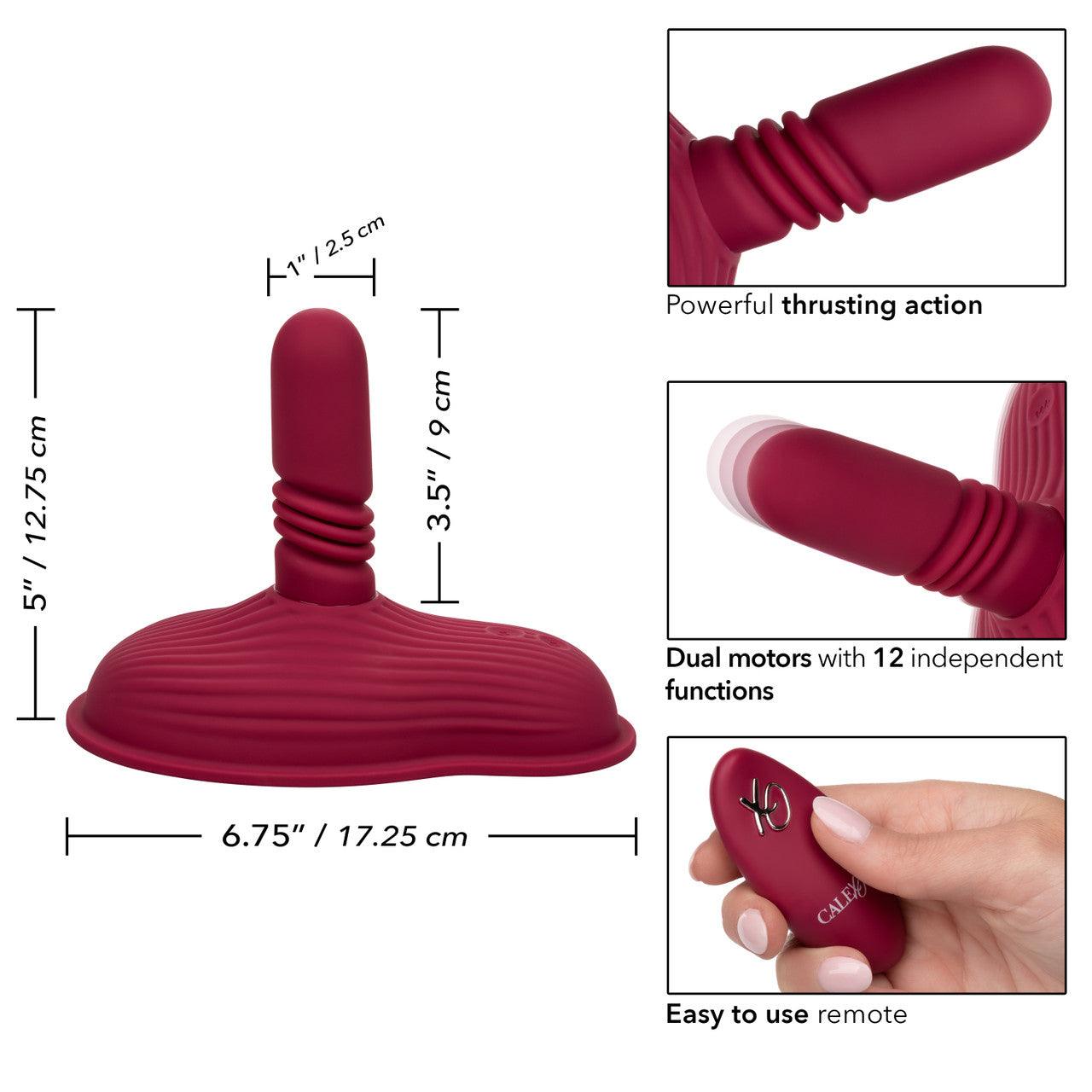 CalExotics Dual Rider Rechargeable Silicone Remote Control Thrust & Grind Massager - Buy At Luxury Toy X - Free 3-Day Shipping