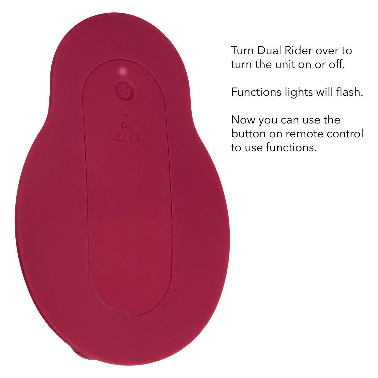 CalExotics Dual Rider Rechargeable Silicone Remote Control Thrust & Grind Massager - Buy At Luxury Toy X - Free 3-Day Shipping