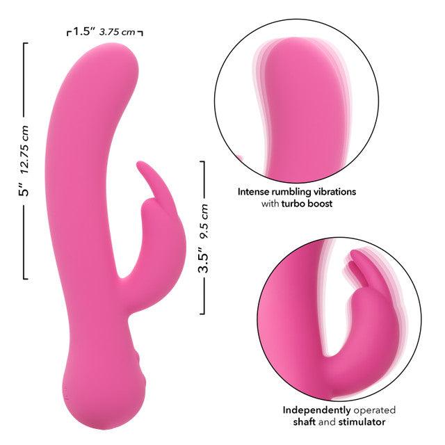 CalExotics First Time Silicone Rechargeable Bunny Rabbit Vibrator - Buy At Luxury Toy X - Free 3-Day Shipping