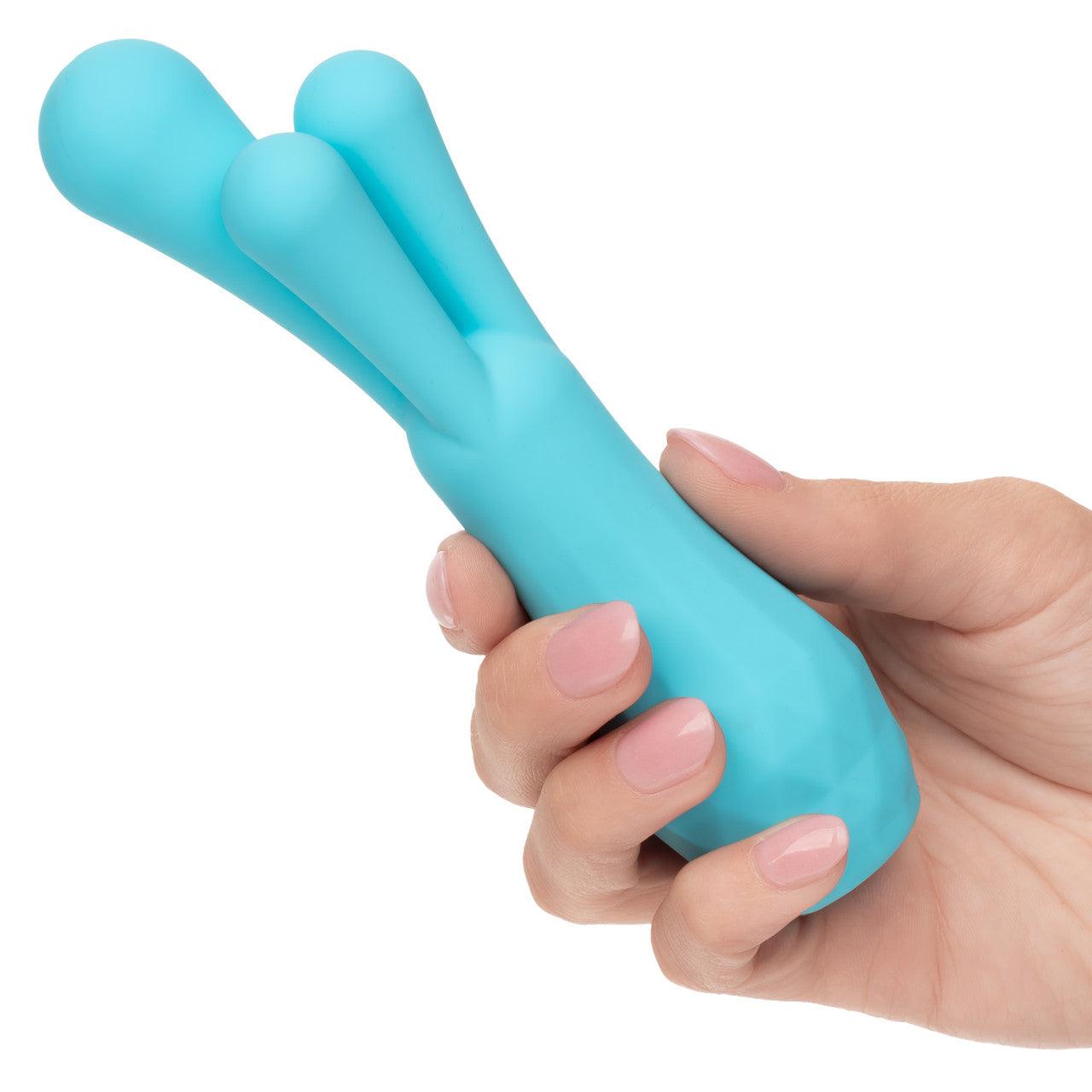 CalExotics Gia Triple Teaser Silicone Rechargeable Vibrator - Buy At Luxury Toy X - Free 3-Day Shipping