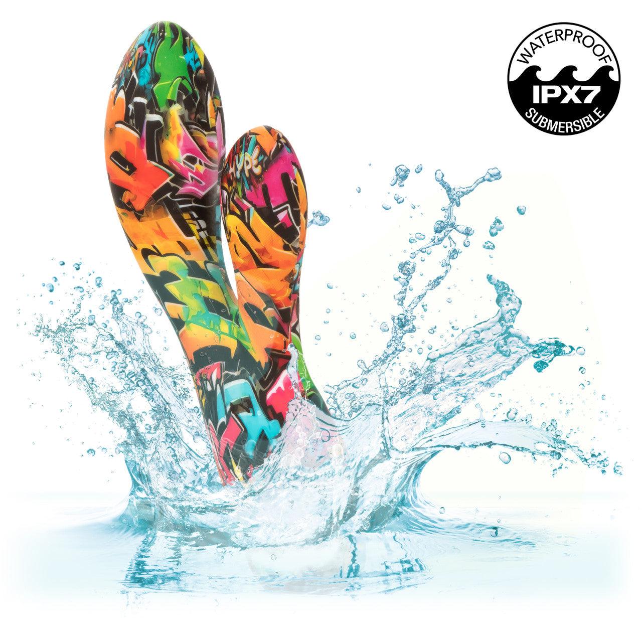 CalExotics Hype Dual Stim Rechargeable Silicone Rabbit Vibrator - Buy At Luxury Toy X - Free 3-Day Shipping