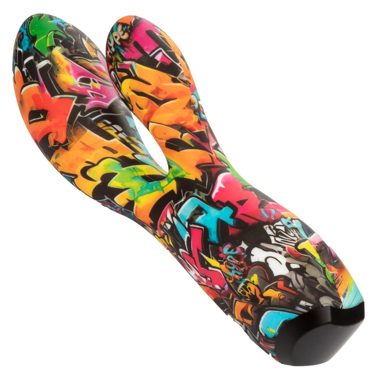 CalExotics Hype Dual Stim Rechargeable Silicone Rabbit Vibrator - Buy At Luxury Toy X - Free 3-Day Shipping