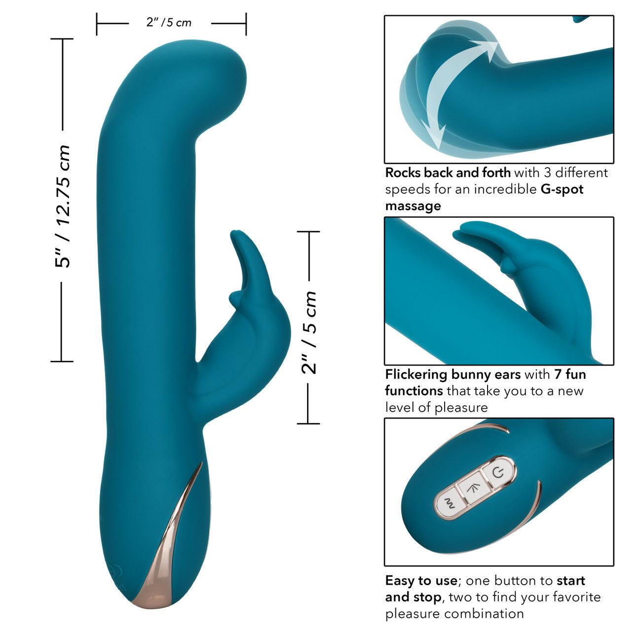 Calexotics Jack Rabbit® Signature Silicone Rocking "G” Rabbit - Buy At Luxury Toy X - Free 3-Day Shipping