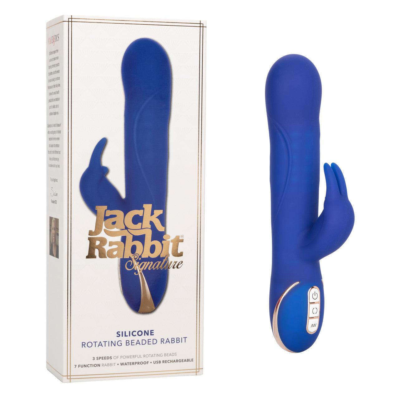 Calexotics Jack Rabbit® Signature Silicone Rotating Beaded Rabbit - Buy At Luxury Toy X - Free 3-Day Shipping