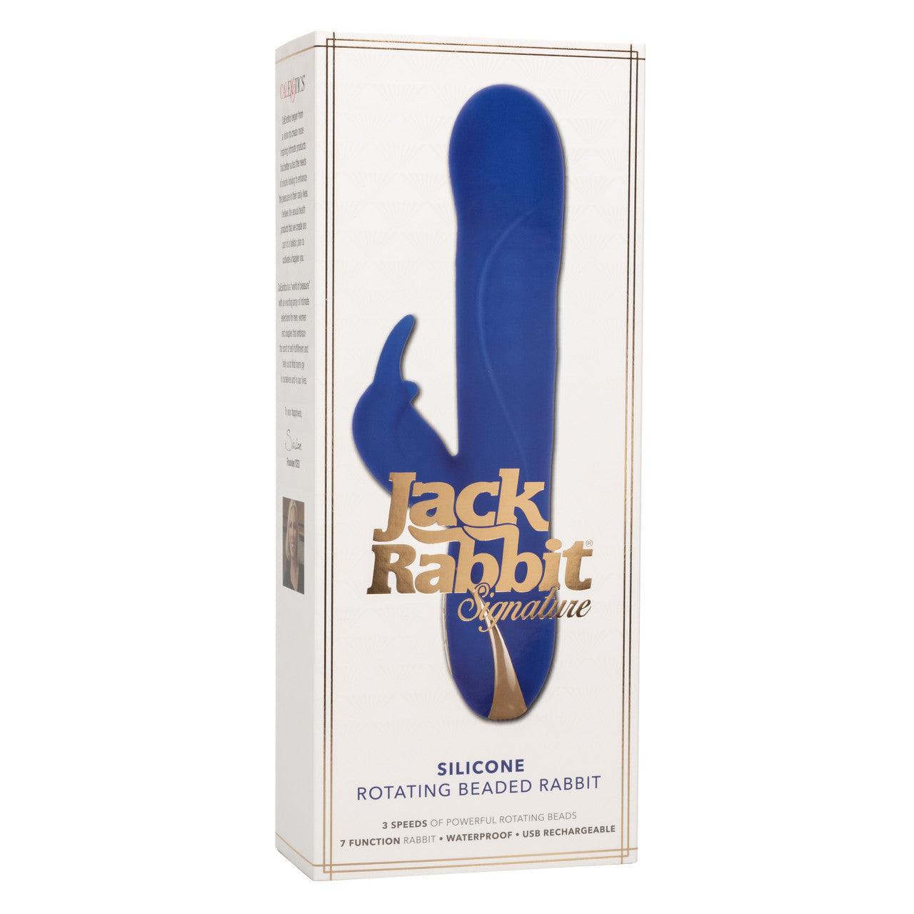 Calexotics Jack Rabbit® Signature Silicone Rotating Beaded Rabbit - Buy At Luxury Toy X - Free 3-Day Shipping