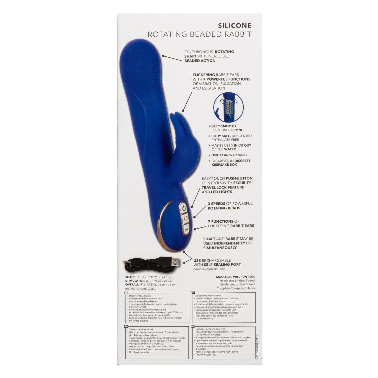 Calexotics Jack Rabbit® Signature Silicone Rotating Beaded Rabbit - Buy At Luxury Toy X - Free 3-Day Shipping