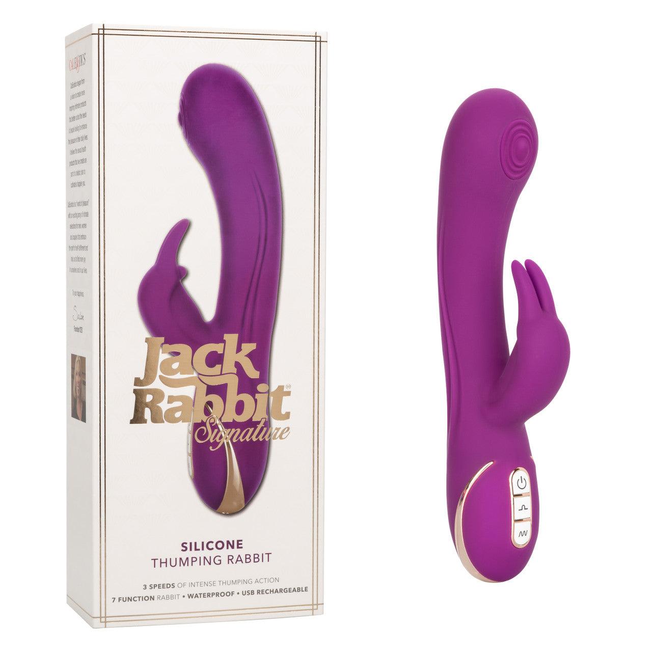 Calexotics Jack Rabbit® Signature Silicone Thumping Rabbit - Buy At Luxury Toy X - Free 3-Day Shipping