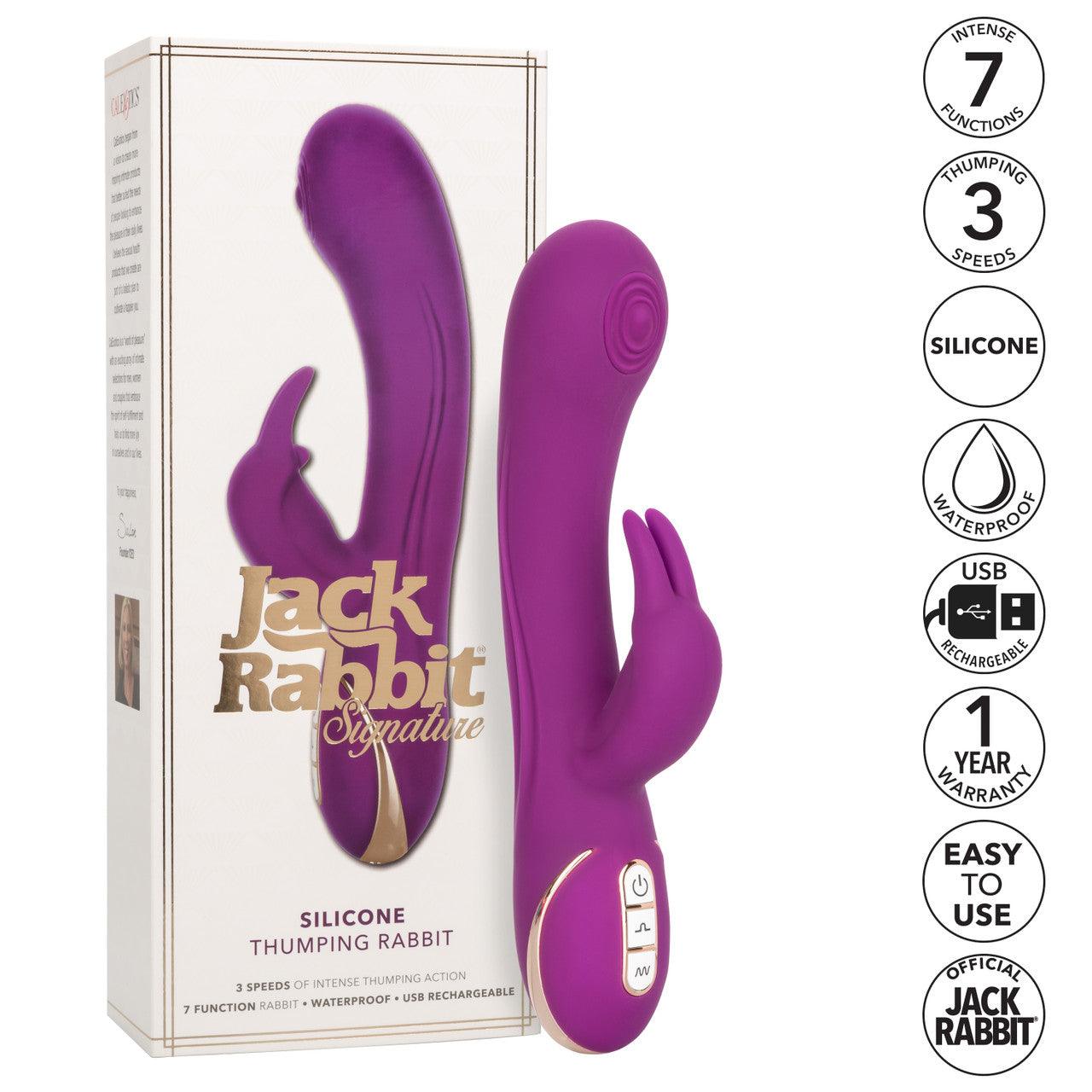 Calexotics Jack Rabbit® Signature Silicone Thumping Rabbit - Buy At Luxury Toy X - Free 3-Day Shipping