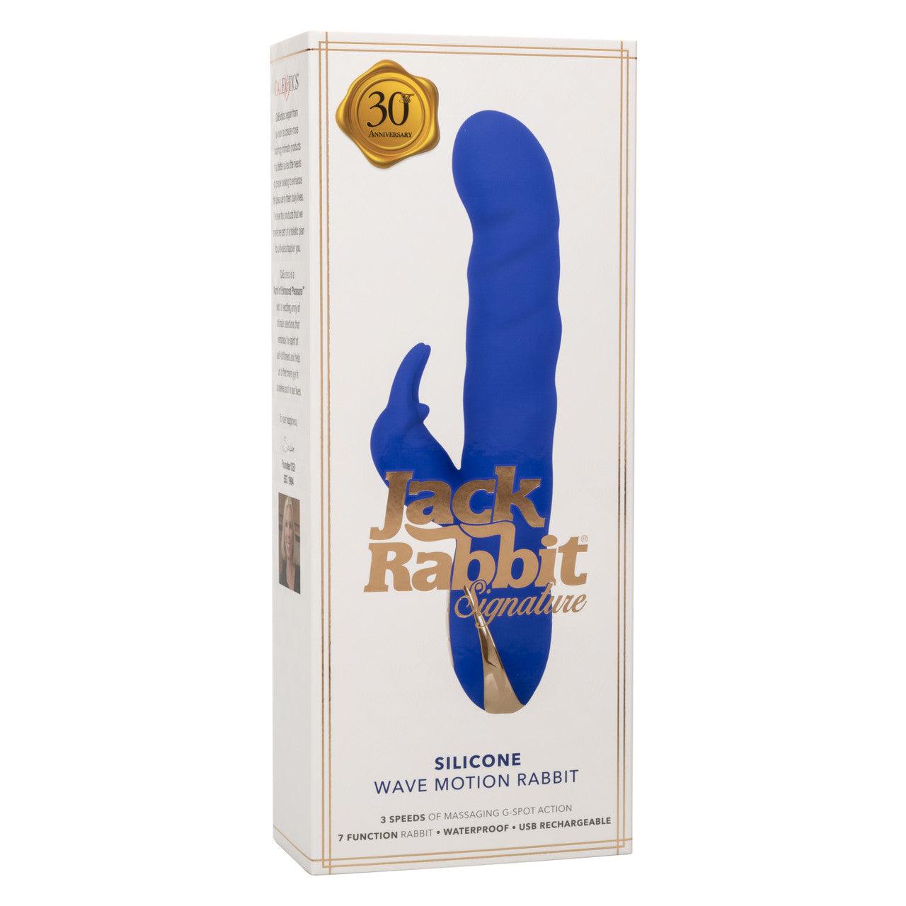 CalExotics Jack Rabbit Signature Rechargeable Silicone Wave Motion Rabbit Vibrator - Buy At Luxury Toy X - Free 3-Day Shipping