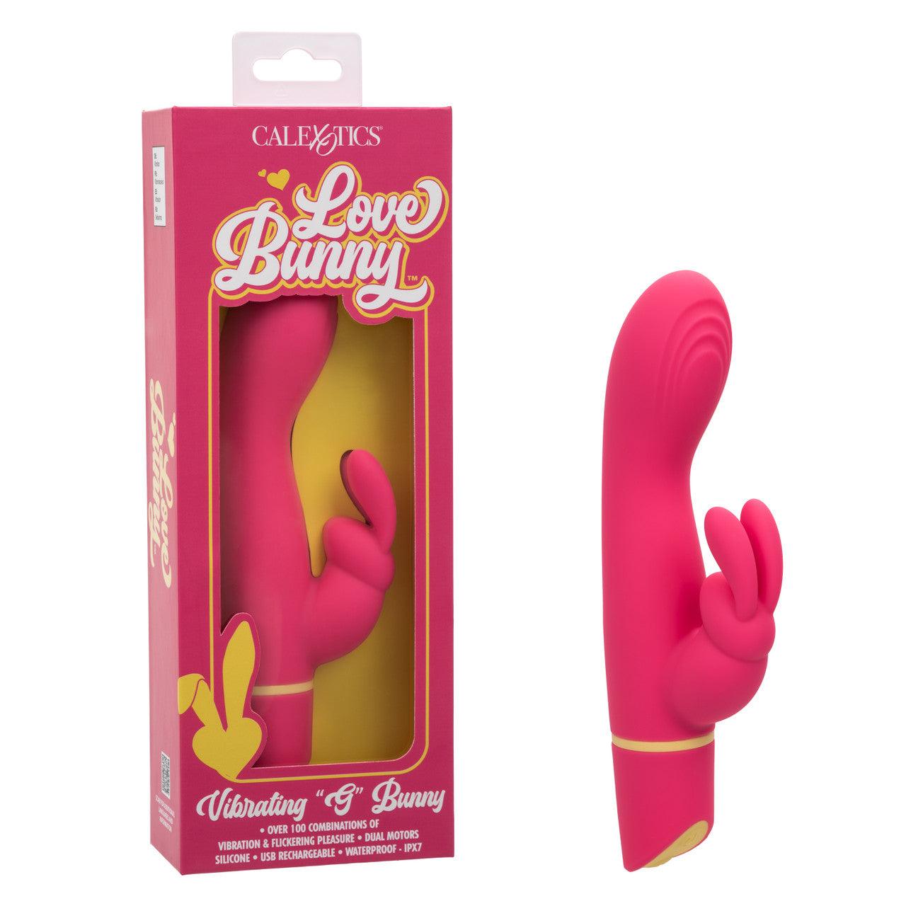 CalExotics Love Bunny Vibrating G Bunny Rechargeable Silicone Rabbit Vibrator - Buy At Luxury Toy X - Free 3-Day Shipping