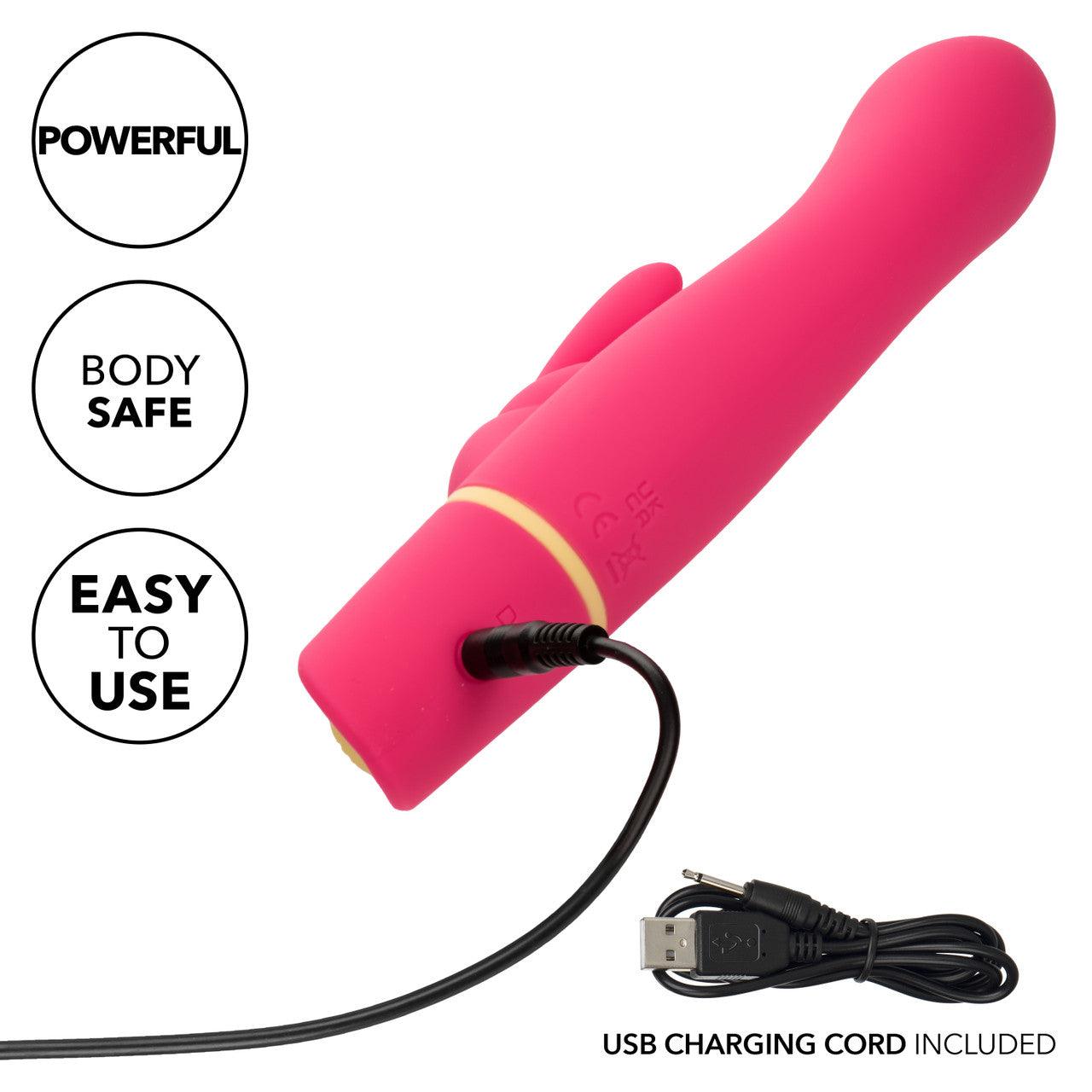 CalExotics Love Bunny Vibrating G Bunny Rechargeable Silicone Rabbit Vibrator - Buy At Luxury Toy X - Free 3-Day Shipping