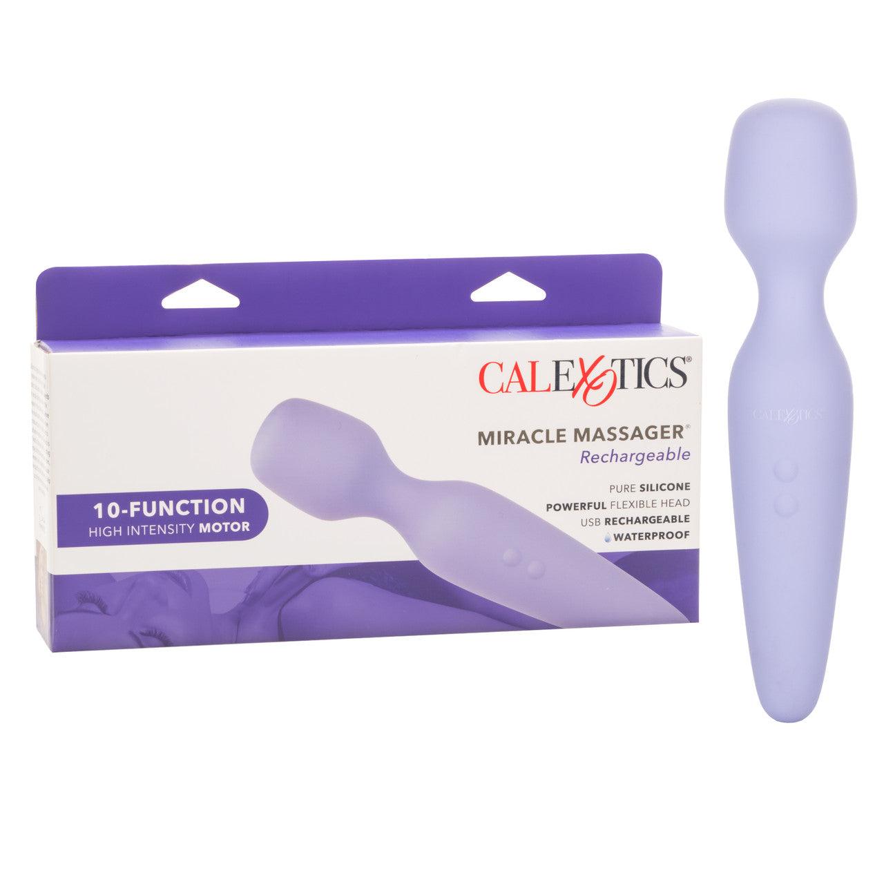CalExotics Miracle Massager USB Rechargeable Silicone Wand Waterproof 8.5in - Buy At Luxury Toy X - Free 3-Day Shipping