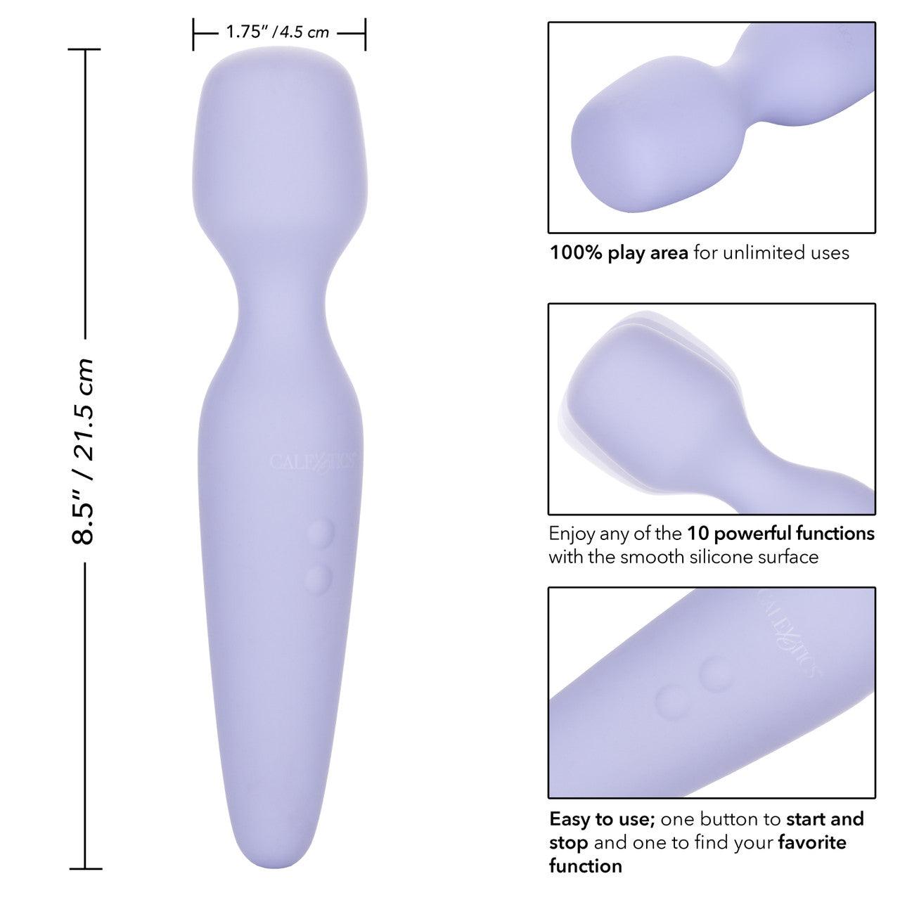 CalExotics Miracle Massager USB Rechargeable Silicone Wand Waterproof 8.5in - Buy At Luxury Toy X - Free 3-Day Shipping