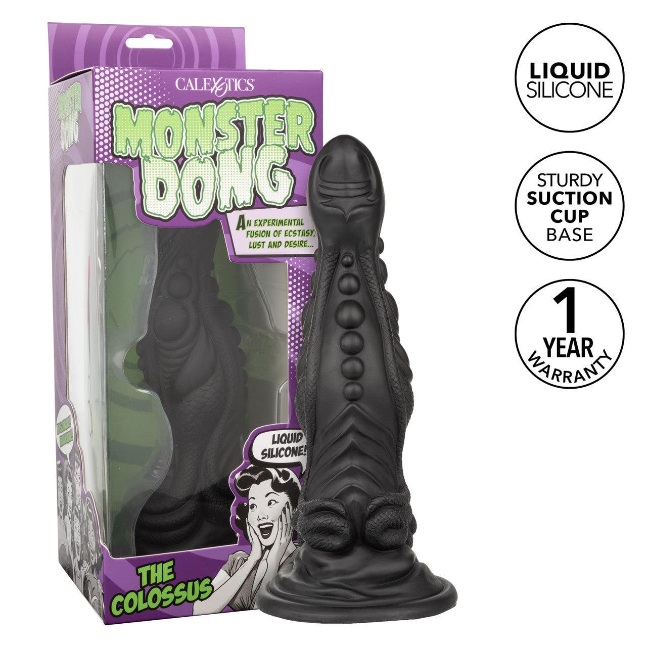 CalExotics Monster Dong The Colossus Silicone Dildo 9.75in - Buy At Luxury Toy X - Free 3-Day Shipping