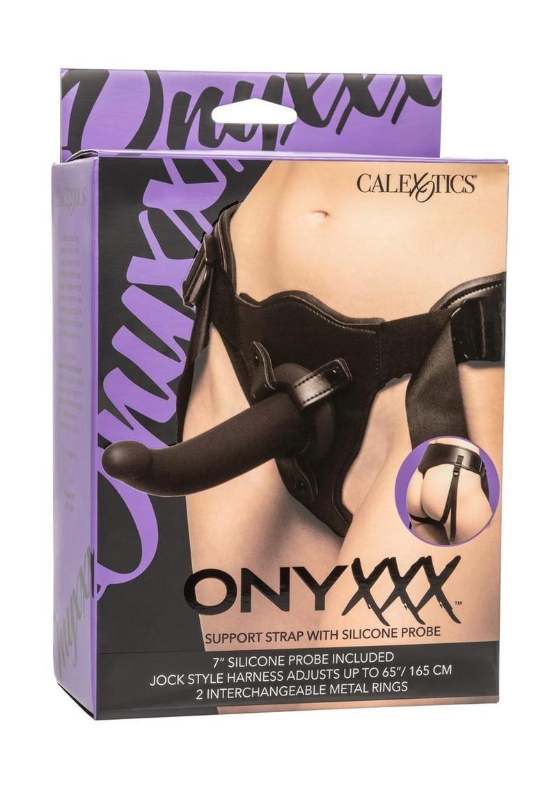 CalExotics Onyxxx Support Strap with Silicone Probe - Buy At Luxury Toy X - Free 3-Day Shipping