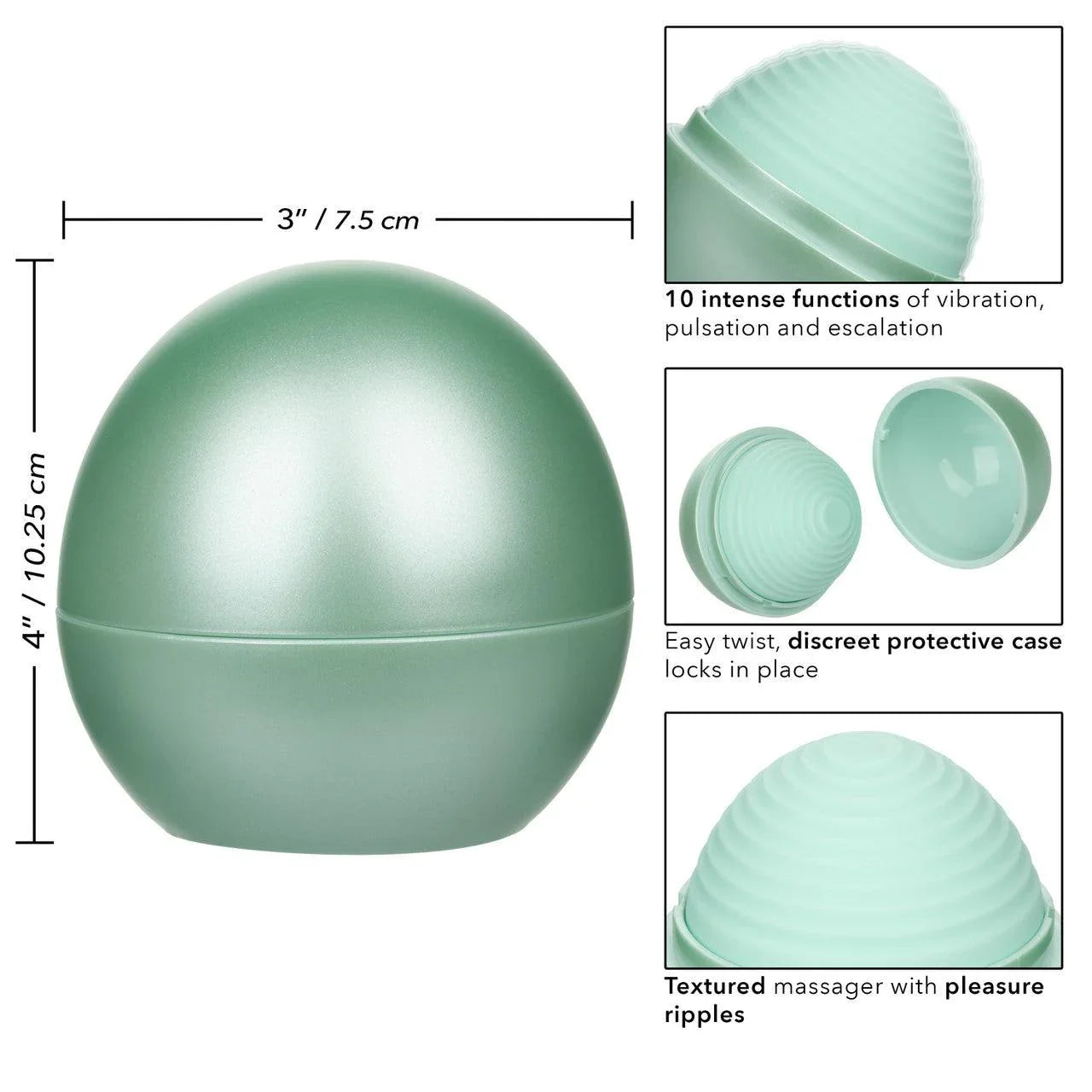 CalExotics Opal Ripple Silicone Rechargeable Massager - Buy At Luxury Toy X - Free 3-Day Shipping