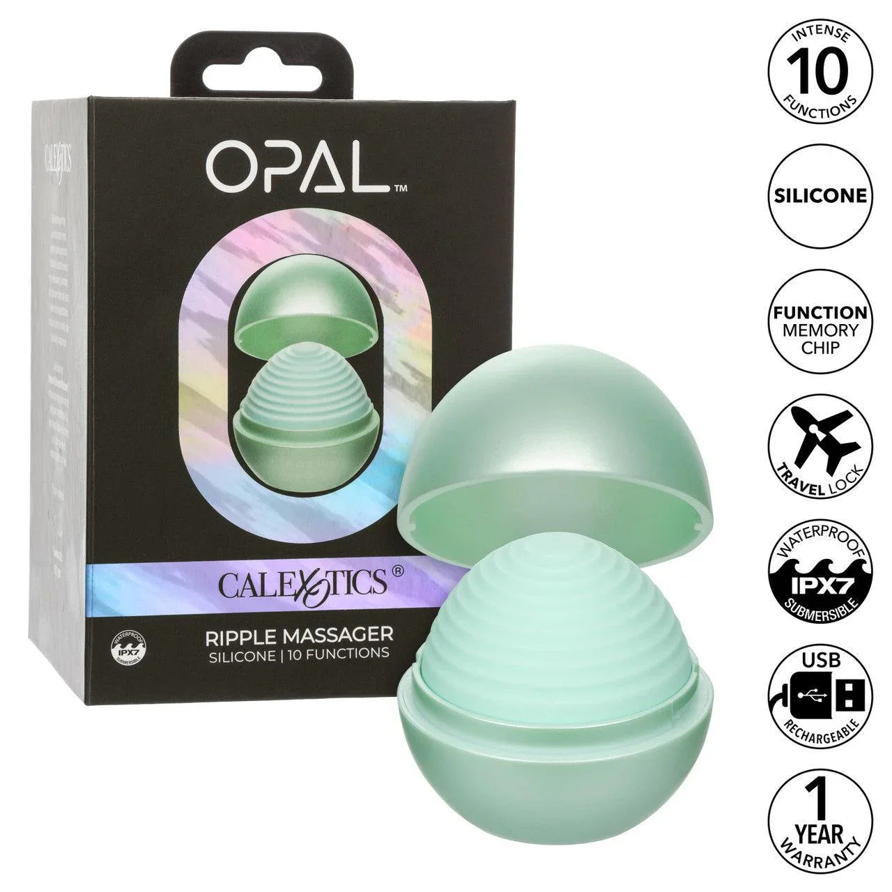 CalExotics Opal Ripple Silicone Rechargeable Massager - Buy At Luxury Toy X - Free 3-Day Shipping