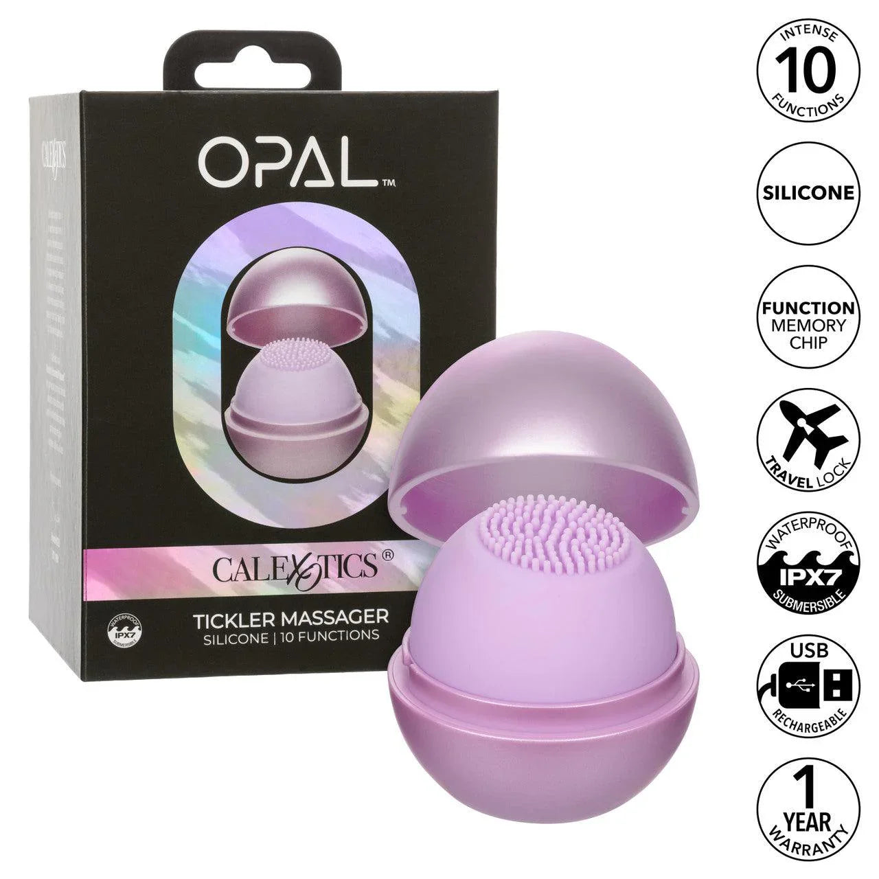 CalExotics Opal Tickler Silicone Rechargeable Massager - Buy At Luxury Toy X - Free 3-Day Shipping