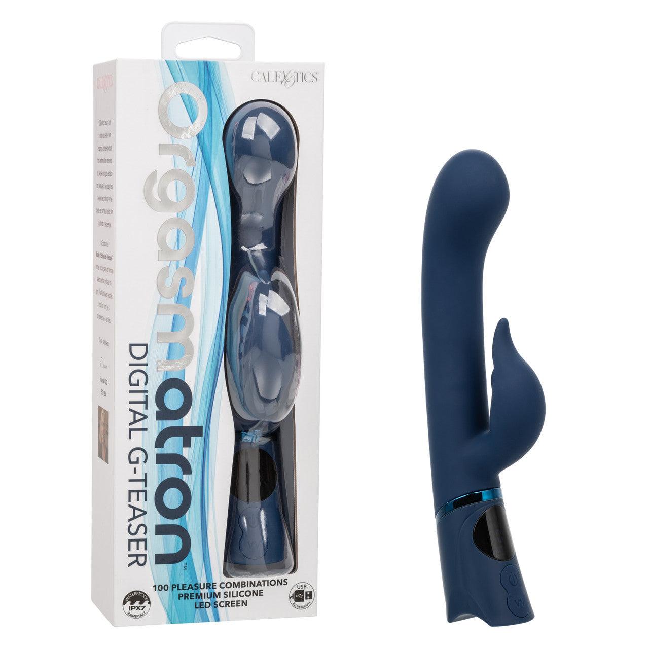 CalExotics Orgasmatron Digital G-Teaser Rechargeable Silicone Rabbit - Buy At Luxury Toy X - Free 3-Day Shipping