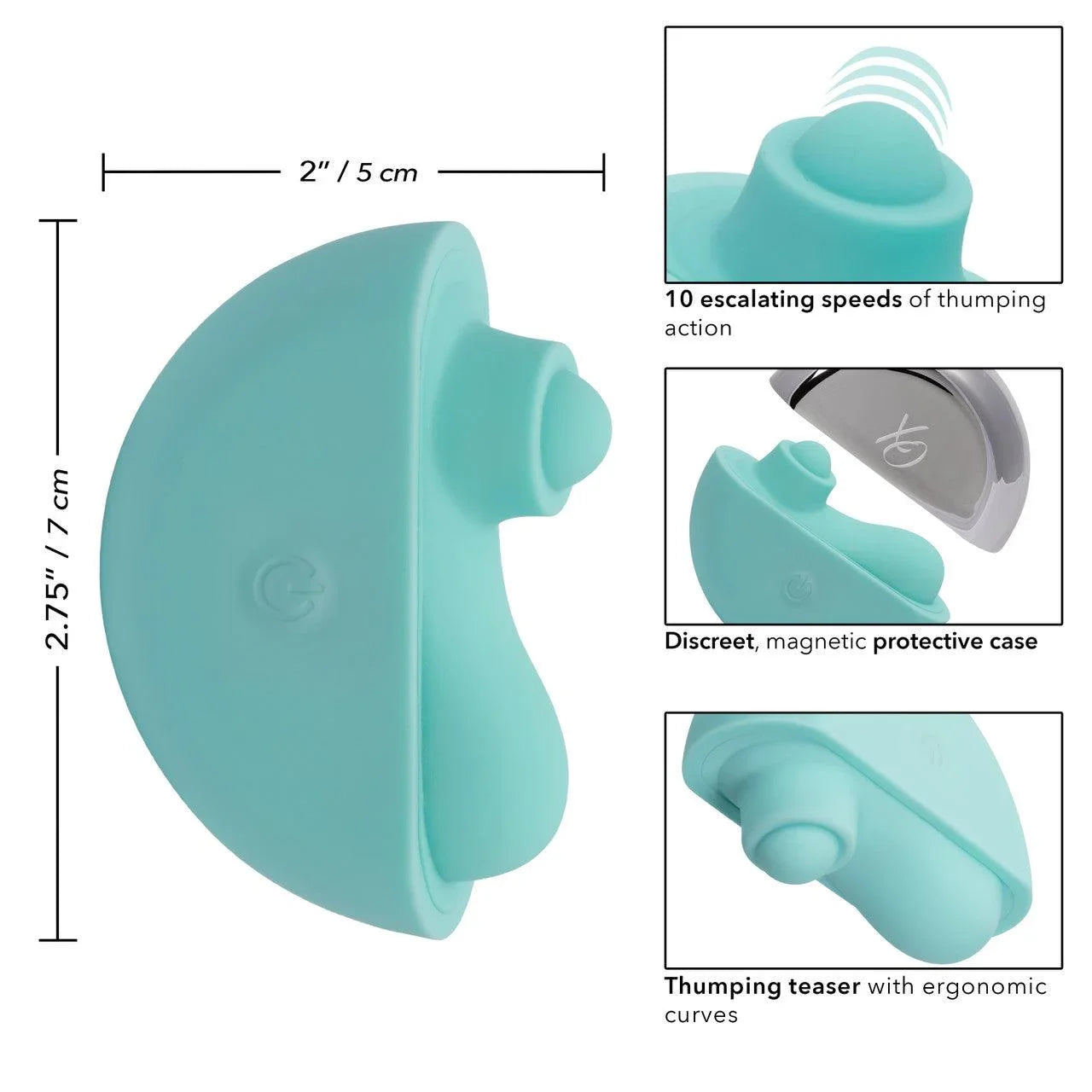 CalExotics Ovation Acclaim Rechargeable Silicone Thumping Clitoral Stimulator - Buy At Luxury Toy X - Free 3-Day Shipping
