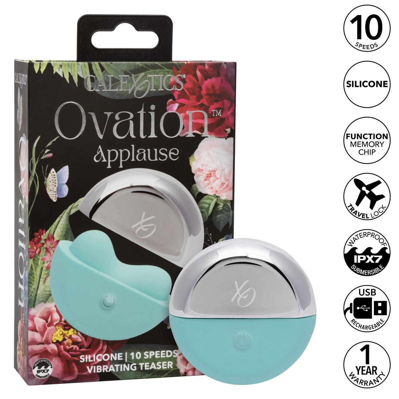 CalExotics Ovation Applause Rechargeable Silicone Clitoral Stimulator - Buy At Luxury Toy X - Free 3-Day Shipping