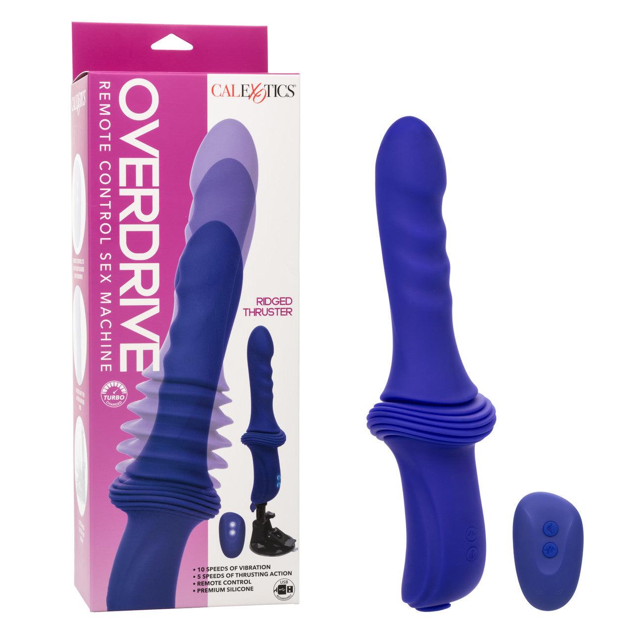 CalExotics Overdrive Remote Control Rechargeable Silicone Sex Machine Ridge Thruster - Buy At Luxury Toy X - Free 3-Day Shipping