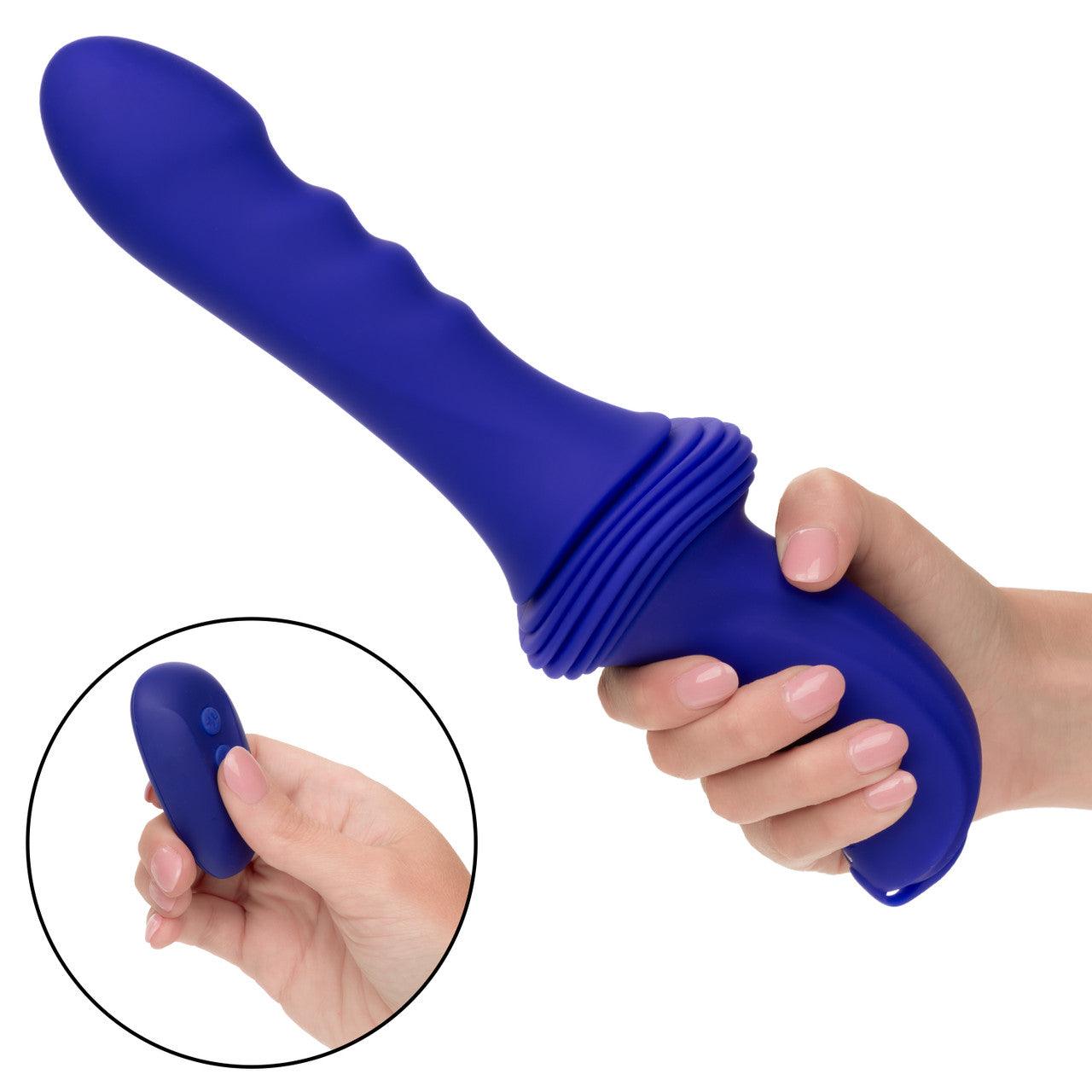 CalExotics Overdrive Remote Control Rechargeable Silicone Sex Machine Ridge Thruster - Buy At Luxury Toy X - Free 3-Day Shipping