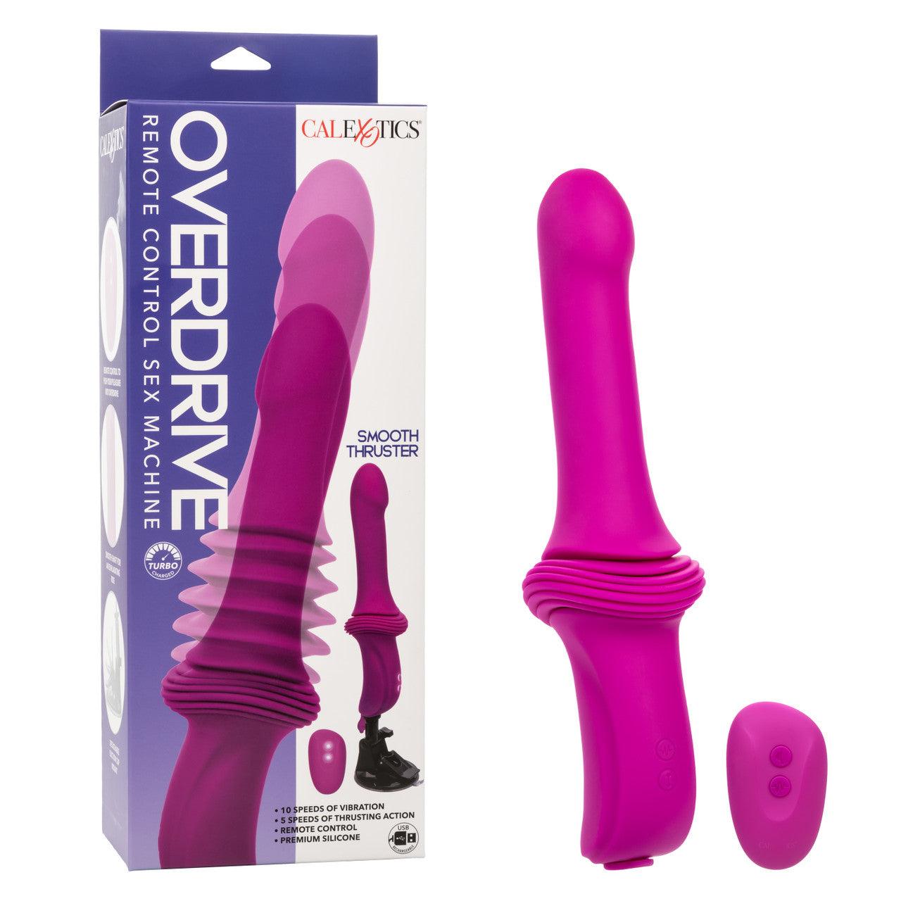 CalExotics Overdrive Remote Control Rechargeable Silicone Sex Machine Smooth Thruster - Buy At Luxury Toy X - Free 3-Day Shipping