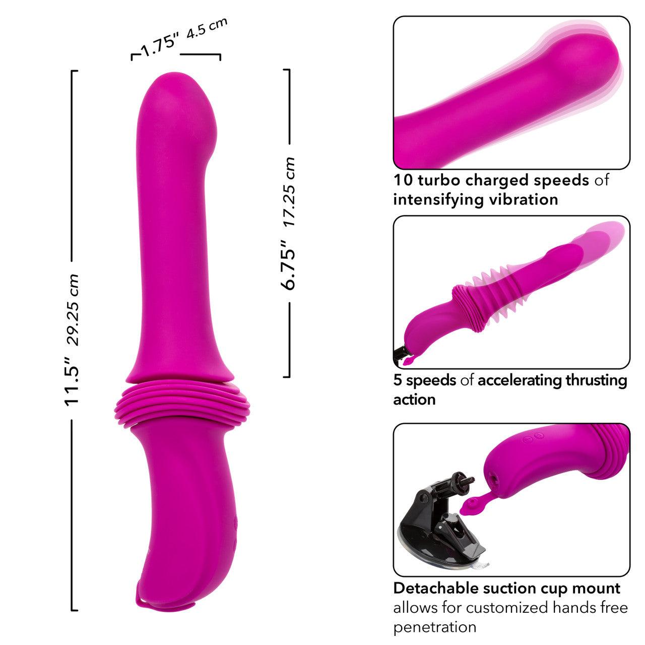 CalExotics Overdrive Remote Control Rechargeable Silicone Sex Machine Smooth Thruster - Buy At Luxury Toy X - Free 3-Day Shipping