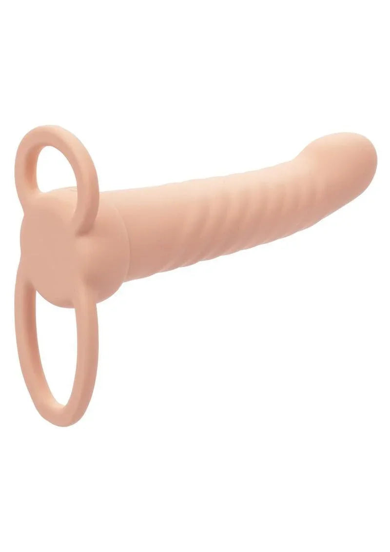 CalExotics Performance Maxx Rechargeable Silicone Ribbed Dual Penetrator Extender - Buy At Luxury Toy X - Free 3-Day Shipping