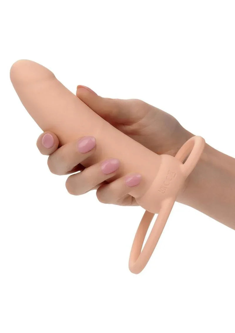 CalExotics Performance Maxx Rechargeable Silicone Thick Dual Penetrator Extender - Buy At Luxury Toy X - Free 3-Day Shipping