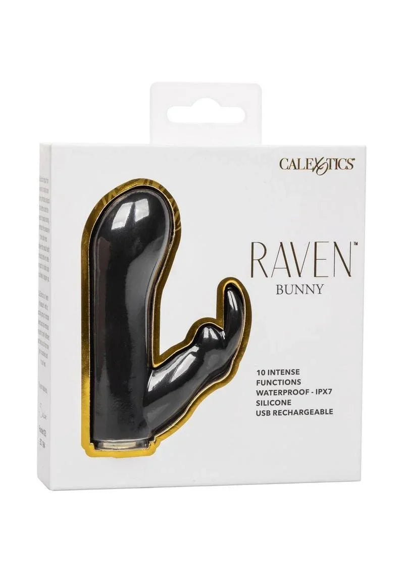 CalExotics Raven Bunny Rechargeable Silicone Rabbit Vibrator - Buy At Luxury Toy X - Free 3-Day Shipping