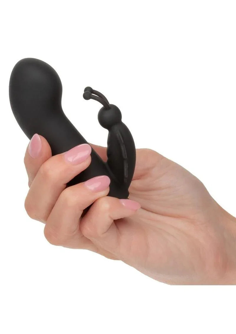 CalExotics Raven Butterfly Silicone Rechargeable Dual Stimulation Vibrator - Buy At Luxury Toy X - Free 3-Day Shipping