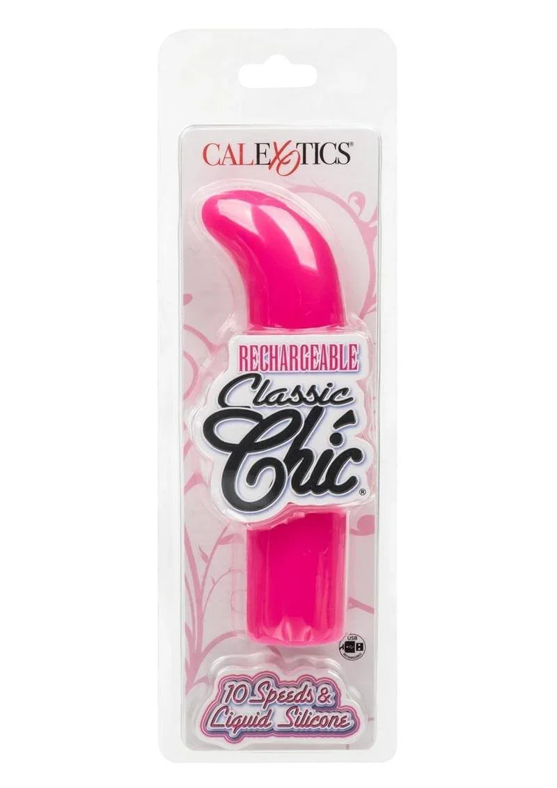 CalExotics Rechargeable Classic Chic Mini G Silicone Vibrator - Buy At Luxury Toy X - Free 3-Day Shipping