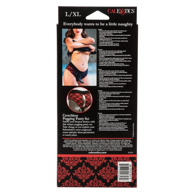 Calexotics Scandal® Crotchless Pegging Panty Set - L/XL - Buy At Luxury Toy X - Free 3-Day Shipping