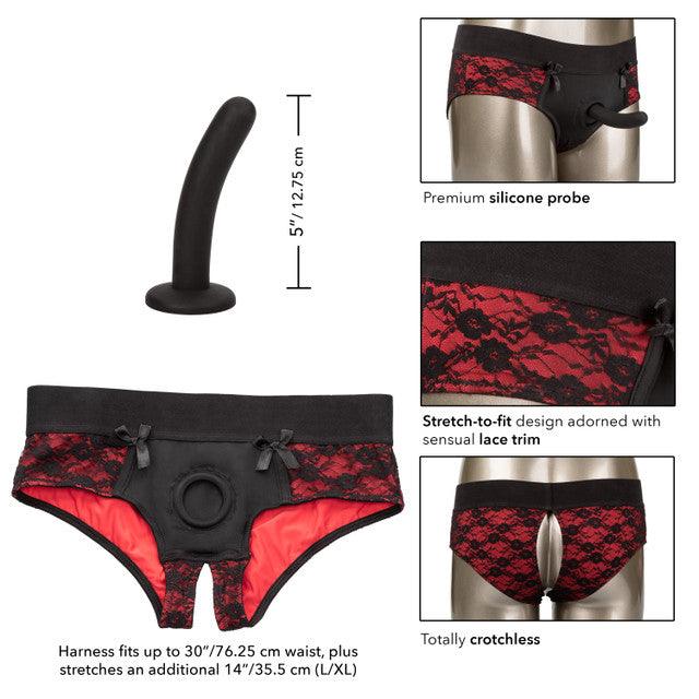 Calexotics Scandal® Crotchless Pegging Panty Set - L/XL - Buy At Luxury Toy X - Free 3-Day Shipping