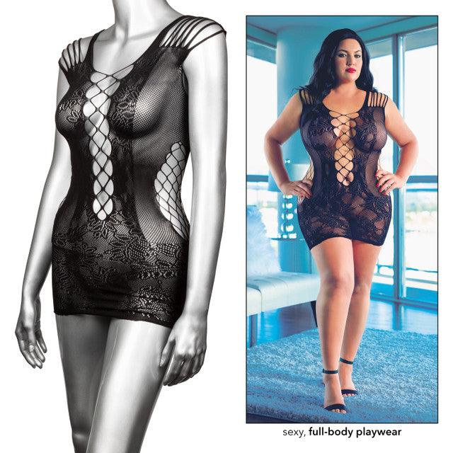 Calexotics Scandal® Plus Size Peek-A-Boo Mini Dress - Buy At Luxury Toy X - Free 3-Day Shipping