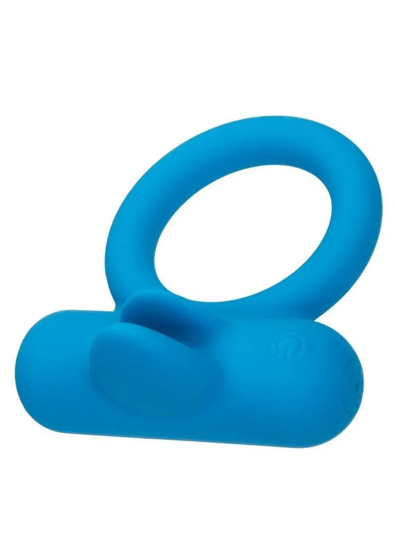 CalExotics Silicone Rechargeable Double Trouble Cock Ring - Buy At Luxury Toy X - Free 3-Day Shipping