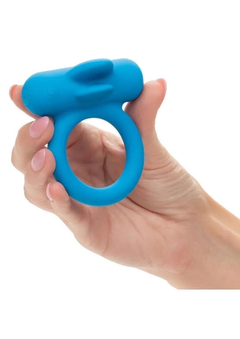 CalExotics Silicone Rechargeable Double Trouble Cock Ring - Buy At Luxury Toy X - Free 3-Day Shipping